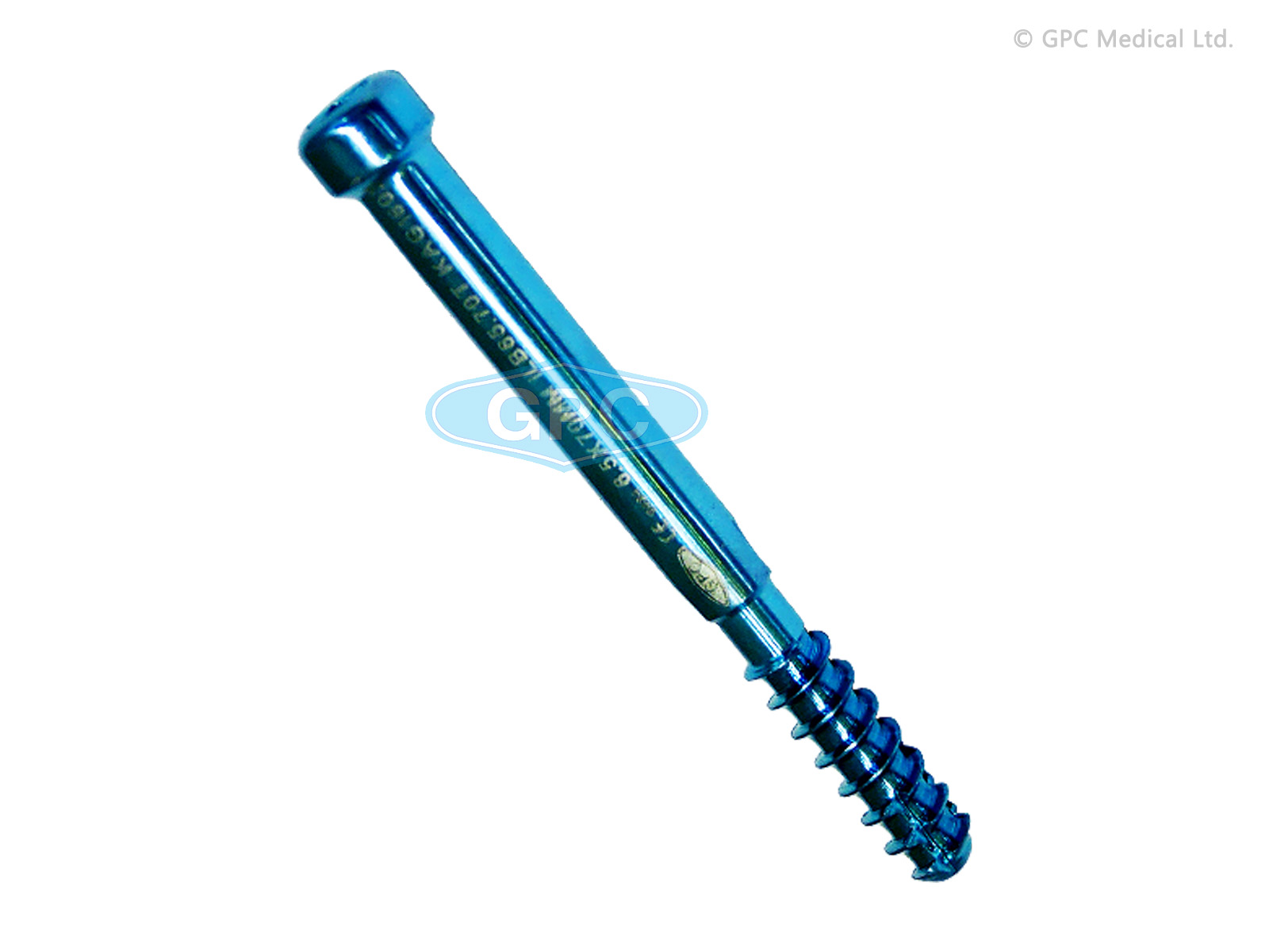 Boulon de verrouillage canulé autotaraudeux, 6,5 mm (verrouillage proximal – de recon.)