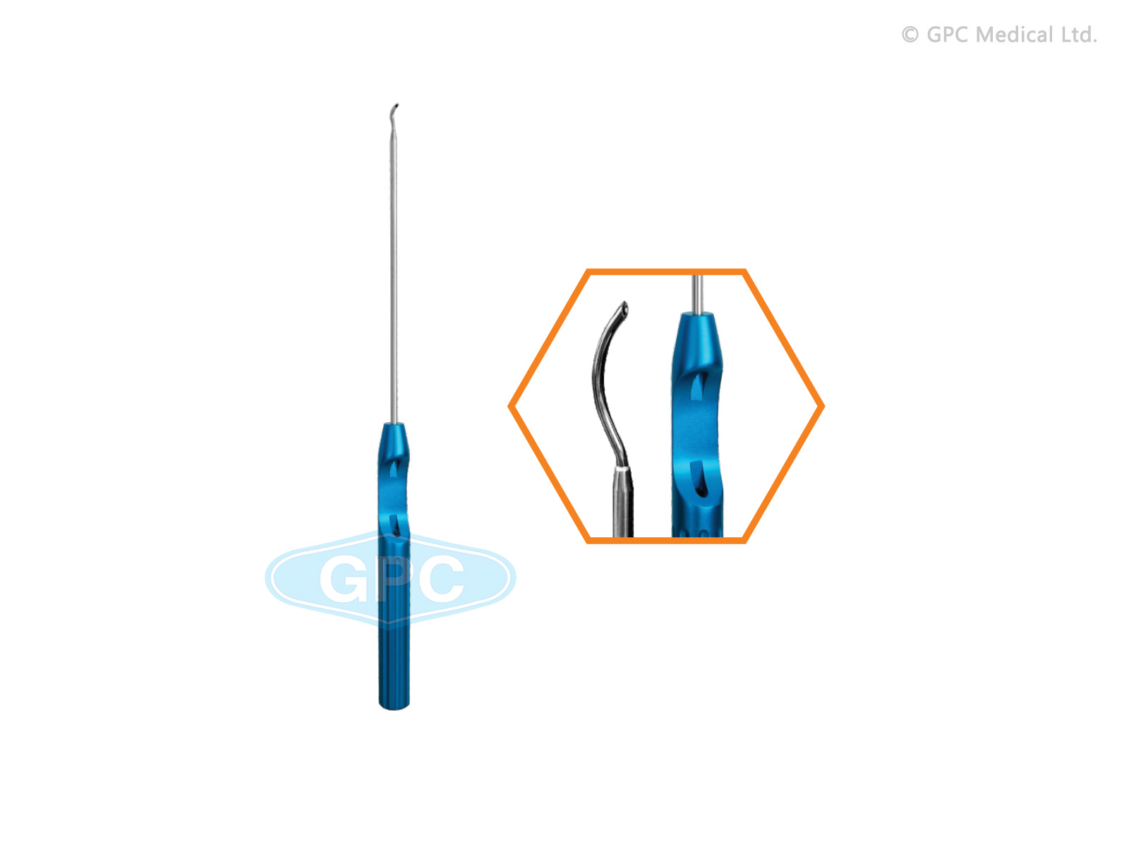 Crochet de suture 12,5° Croissant