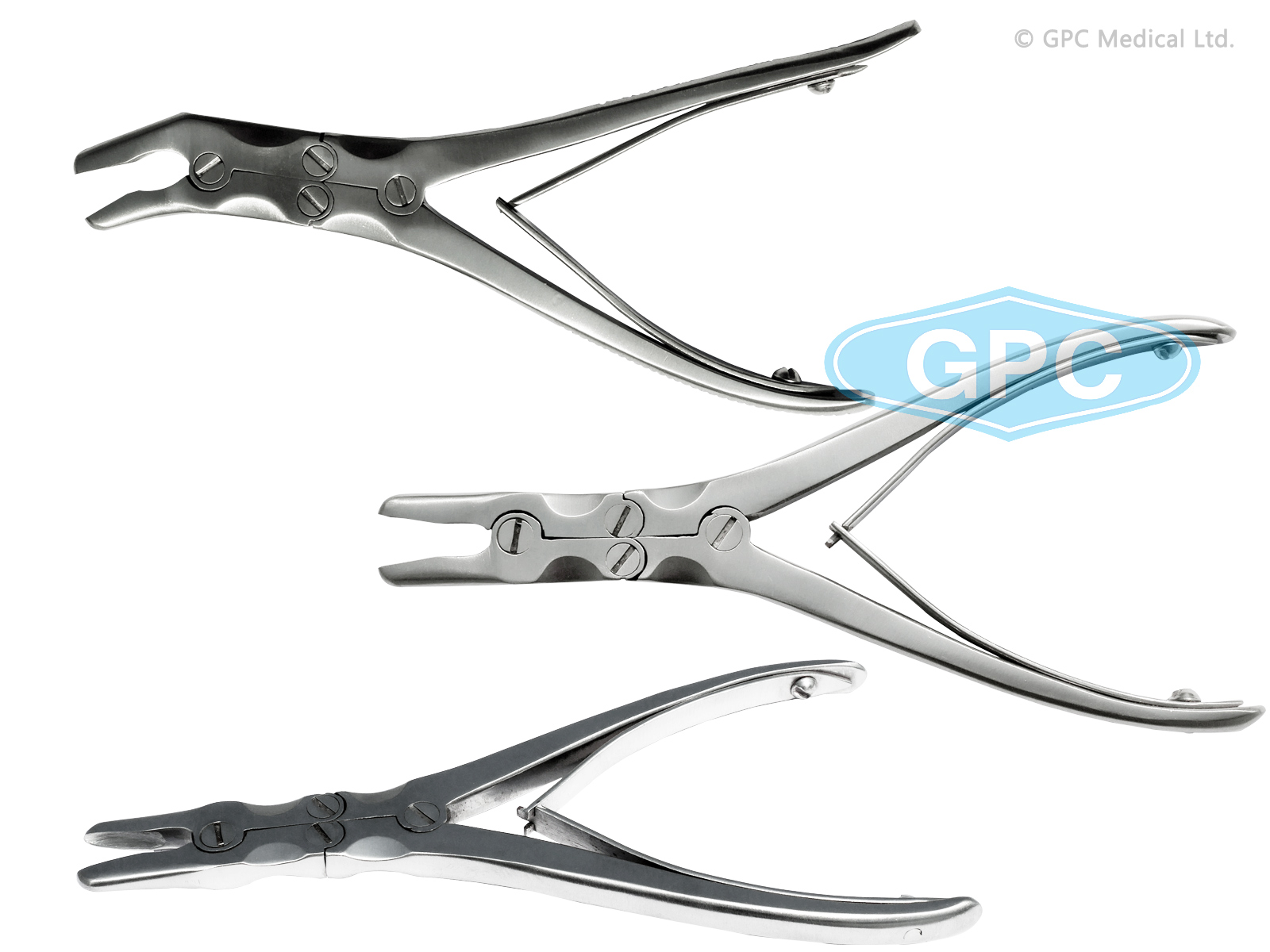 Grignoteuse à os (double action) - droite, courbée, angulaire