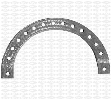 Demi-anneau en fibre charbon