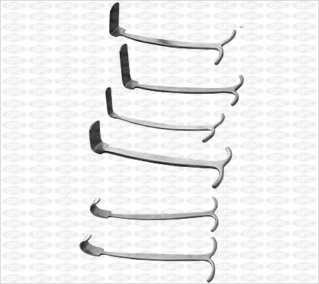 Rétracteur de Smilllie pour larticulation du genou (lot de six)