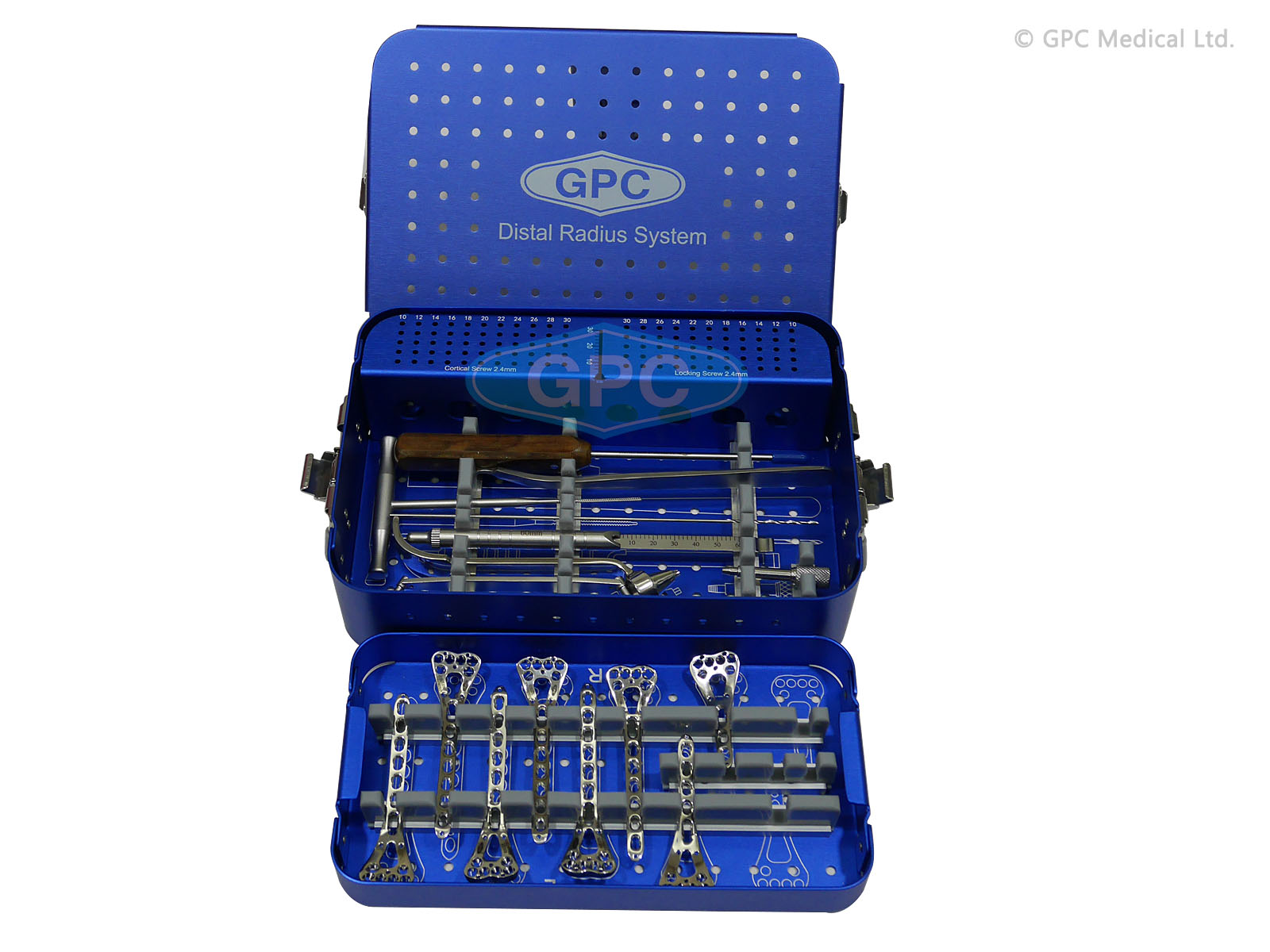 Jeu d’instruments et d’implants radius distal, 2,4mm  