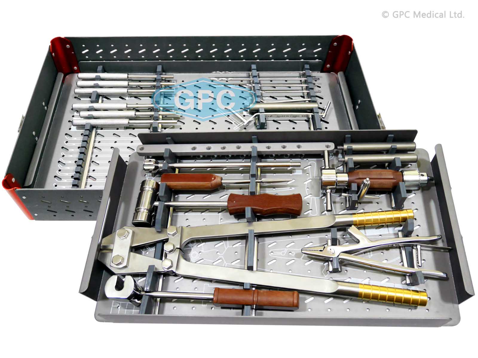 Jeu d’instruments pour clou élastique intra<em>HEAL</em> en titane (TENS)