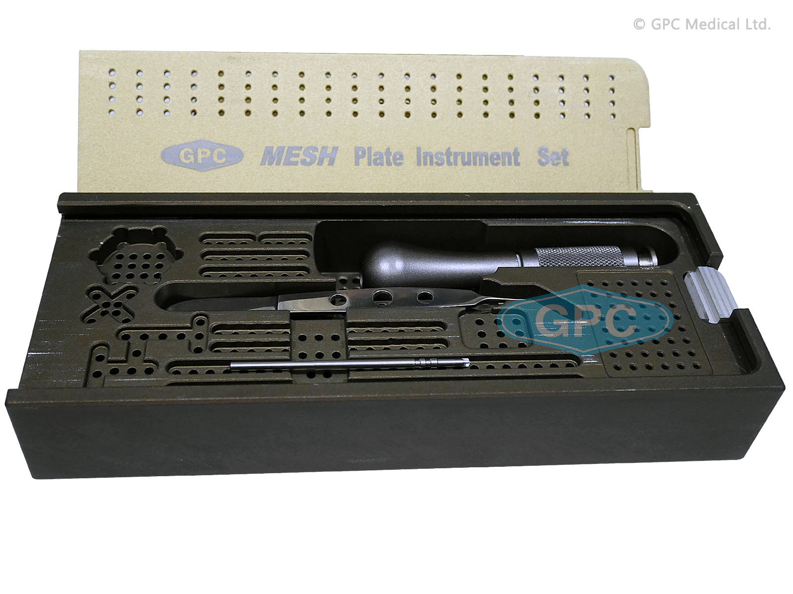 Jeu d’instruments pour plaque en mailles