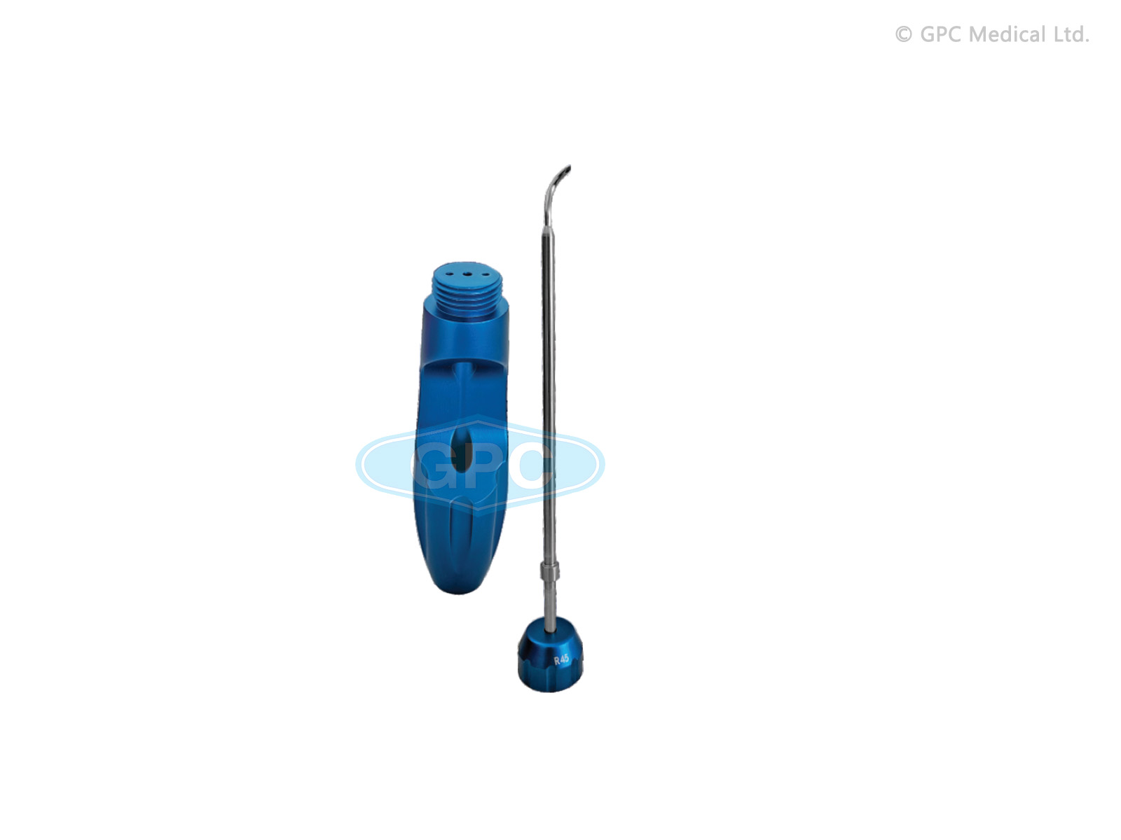 Manchon de crochet passe-fil de suture avec poignée amovible