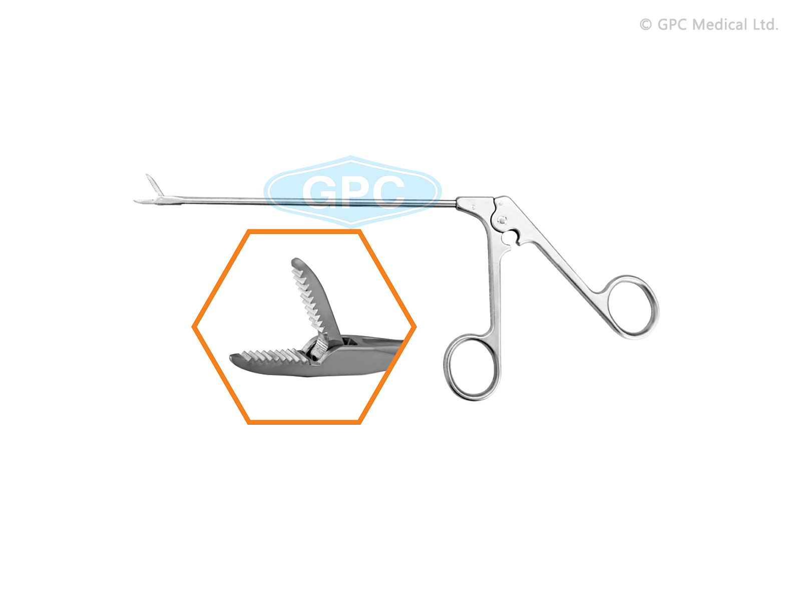 Pince tissulaire avec mâchoire dentelée