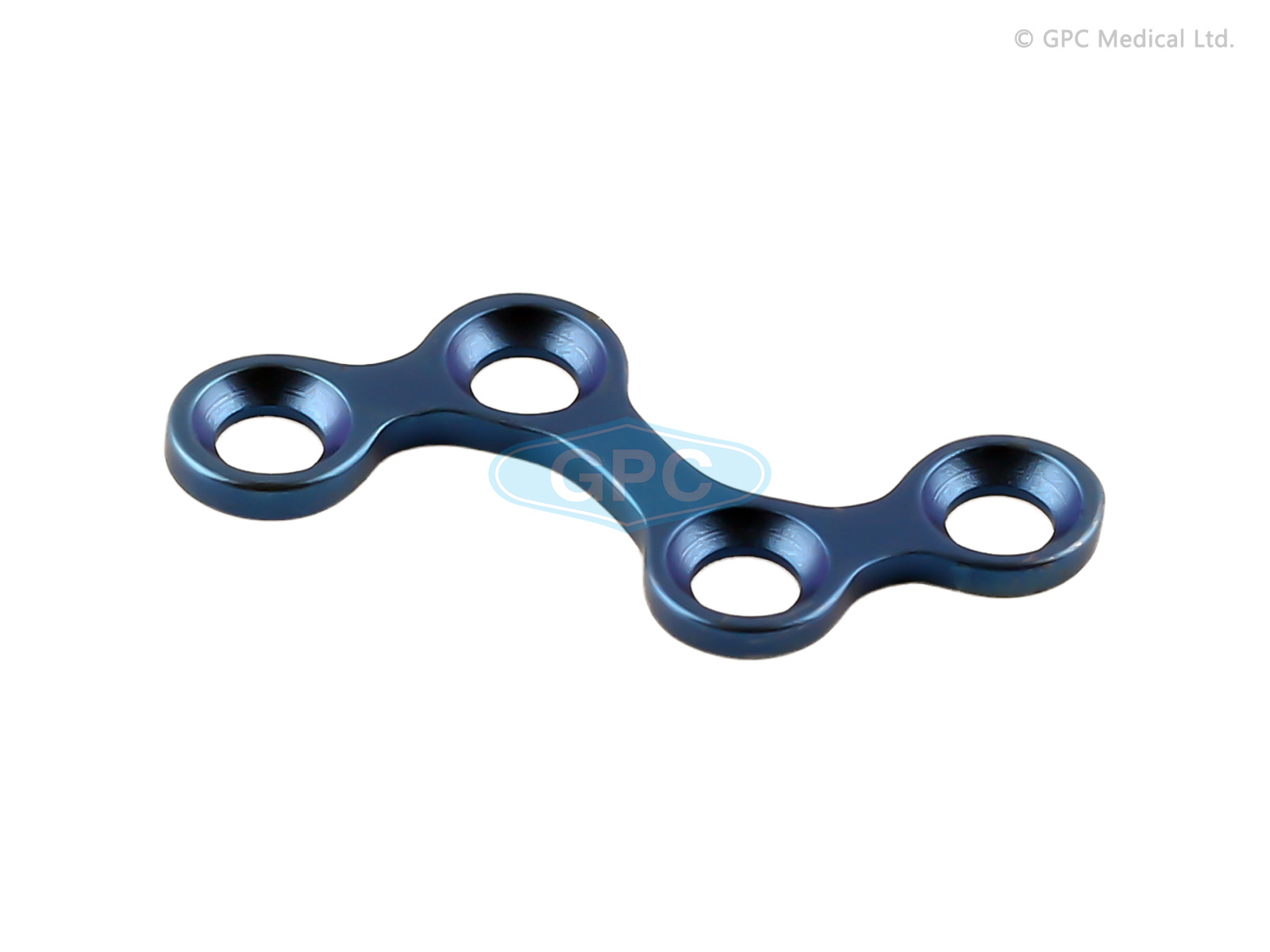 Plaque Z, 1,5/2,0 mm, 2+2 trous - Gauche/Droite