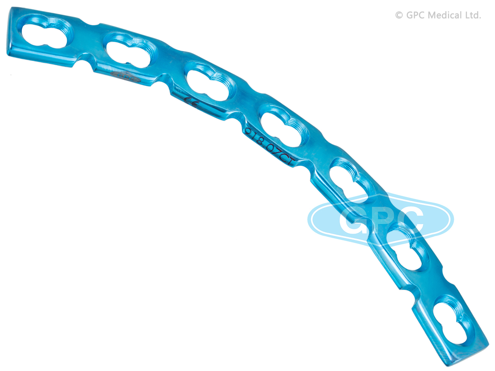 Plaque de reconstruction fix<em>LOCK</em>, cintrée, 4,5 mm