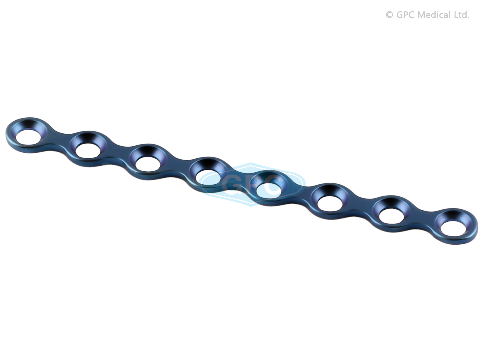 Plaque droite, 1,5/2,0 mm, distance 6 mm