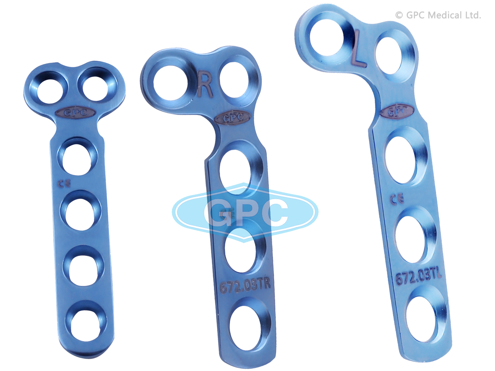 Plaque en L et en T, 2,7 mm