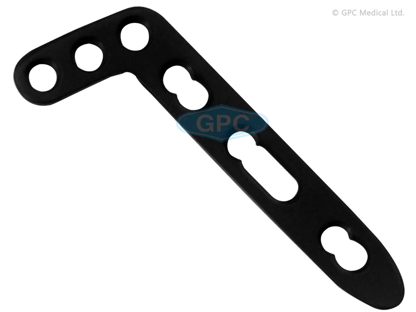 Plaque en L oblique radius distal fix<em>LOCK</em>, 2,4mm - 3 trous de tête - gauche/droite
