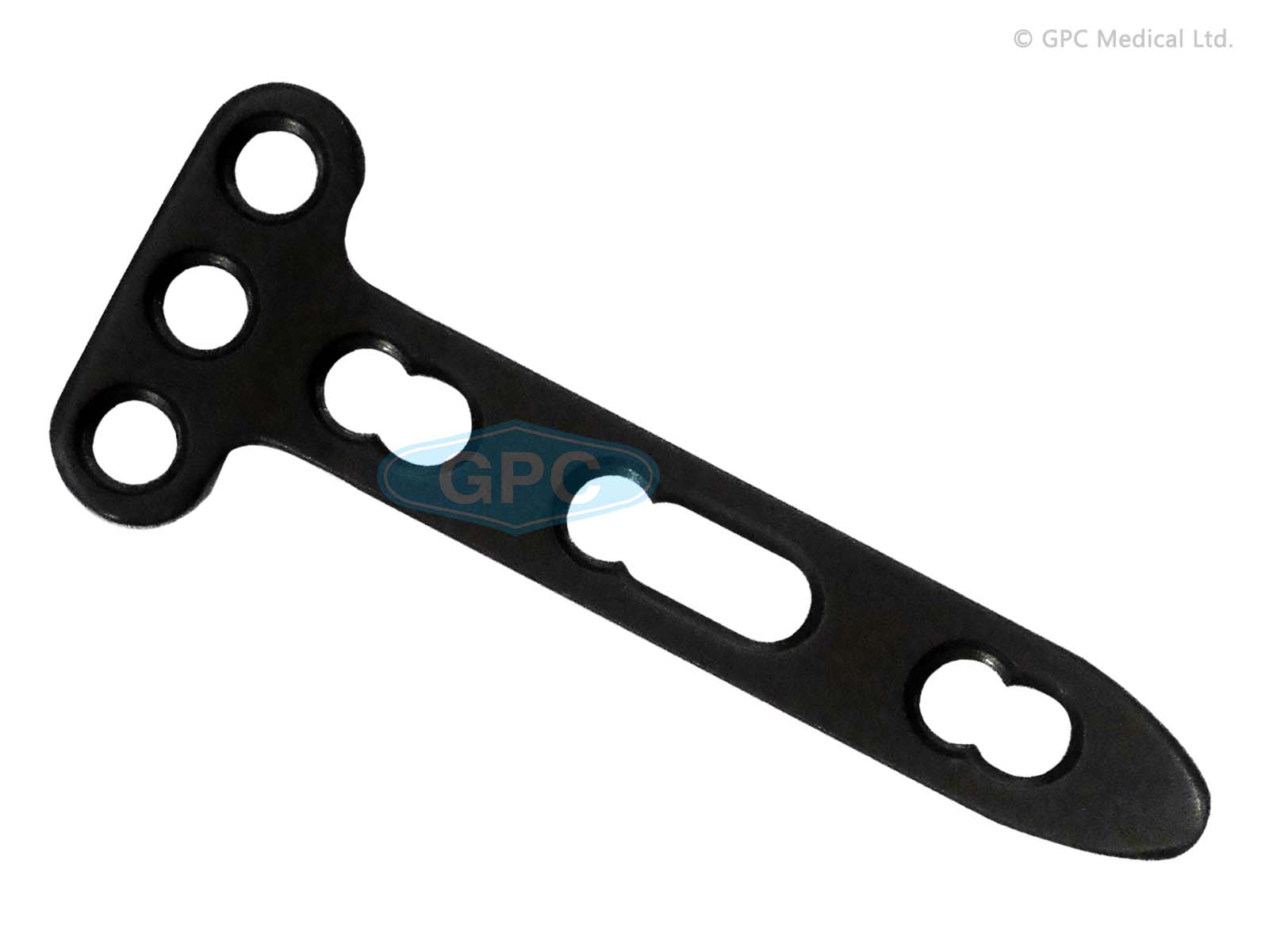 Plaque en T radius distal fix<em>LOCK</em>, 2,4 mm - 3 trous de tête