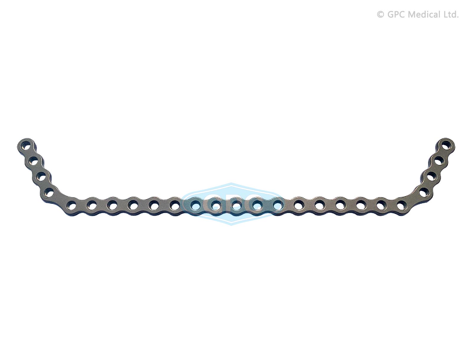 Plaque fix<em>LOCK</em> de reconstruction mandibulaire Plate, 2,4 mm, 8+17 trous