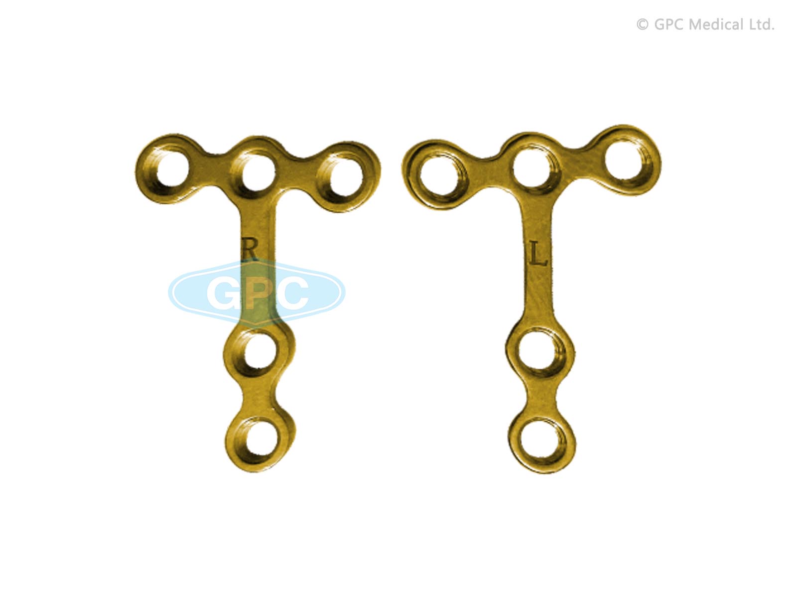 Plaque fix<em>LOCK</em> en T 3 trous de tête gauche/droite