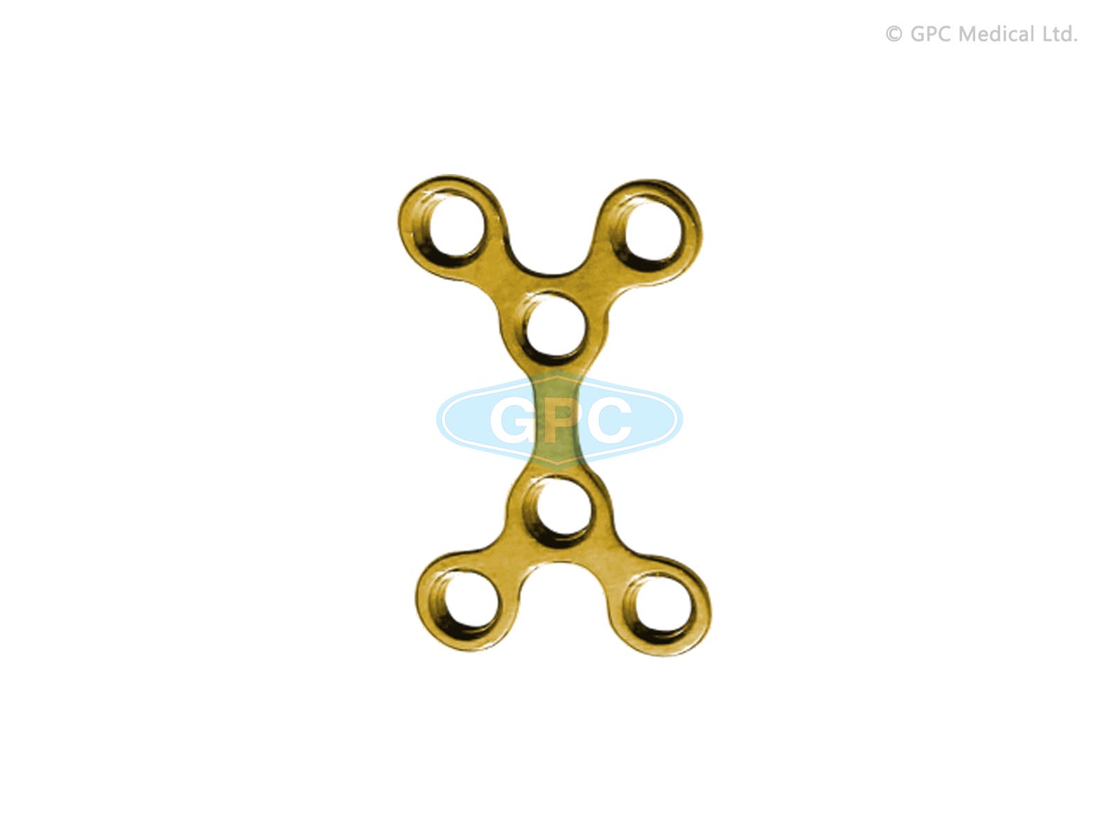 Plaque fix<em>LOCK</em> en Y - Type I, 2,0 mm, 3+3 trous