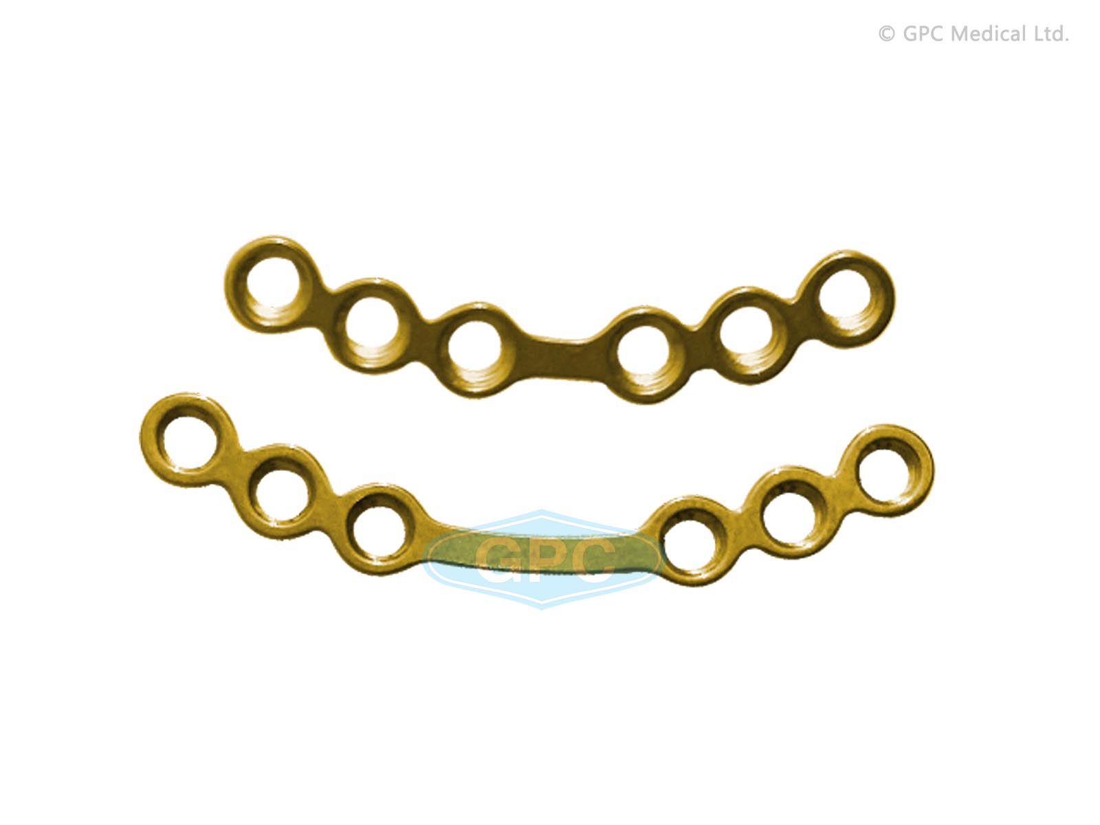 Plaque fix<em>LOCK</em> orbitale avec espace, 2,0 mm - 4 trous