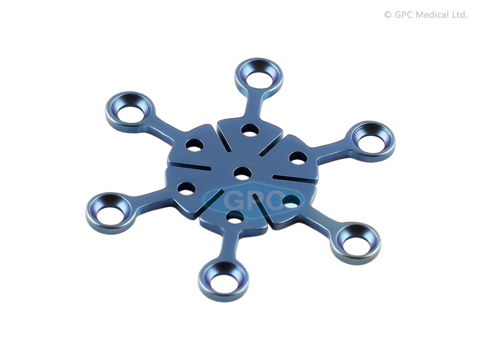 Plaque à fraises 1,5/2,0 mm, type I, 6 trous