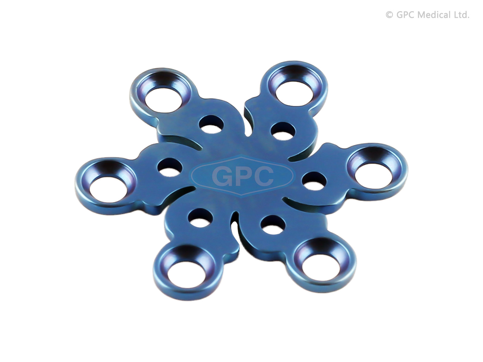 Plaque à fraises 1,5/2,0 mm, type II, 6 trous