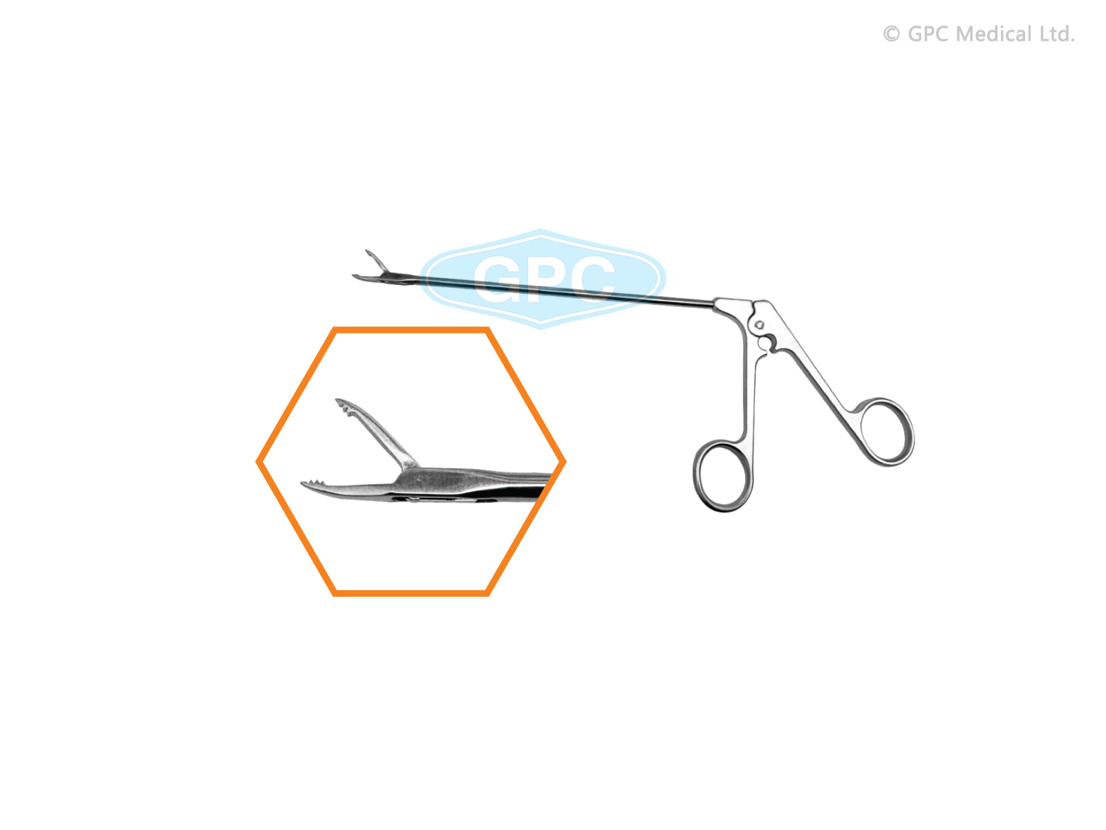 Récupérateur de suture avec mâchoire dentelée droite