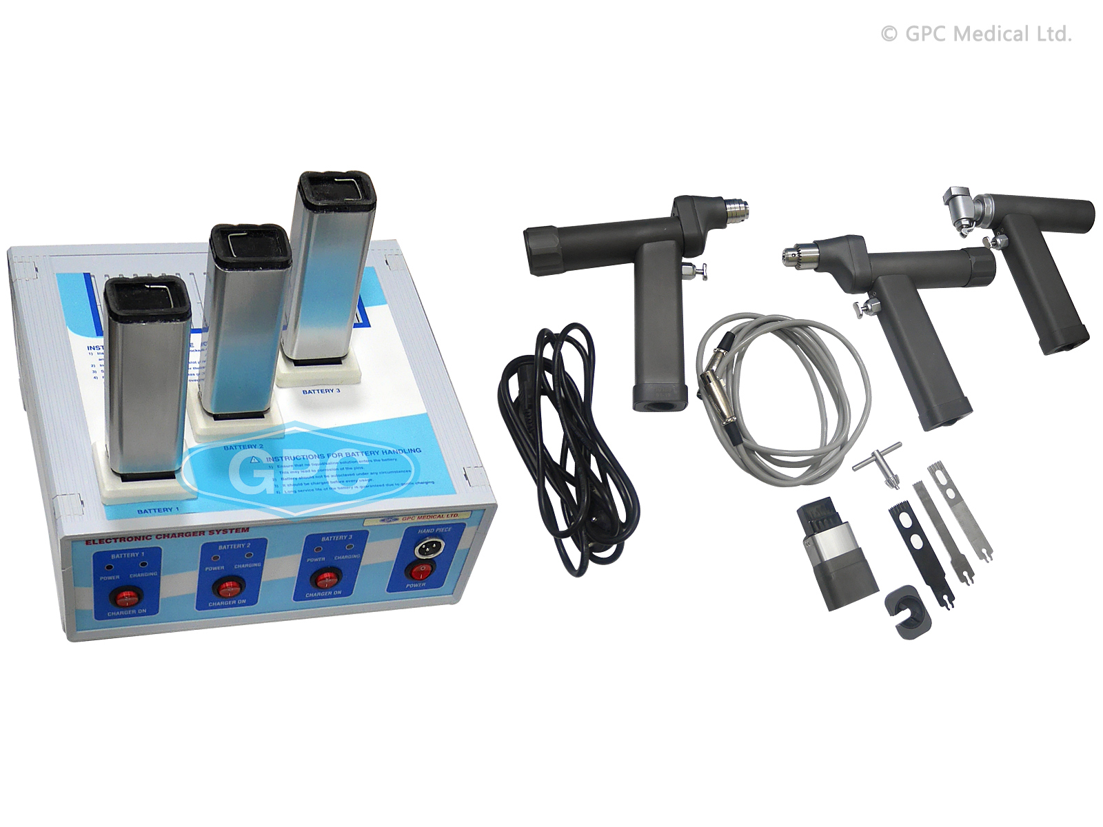 Système de perforation, sciage et alésage osseux électrique et à piles – de luxe