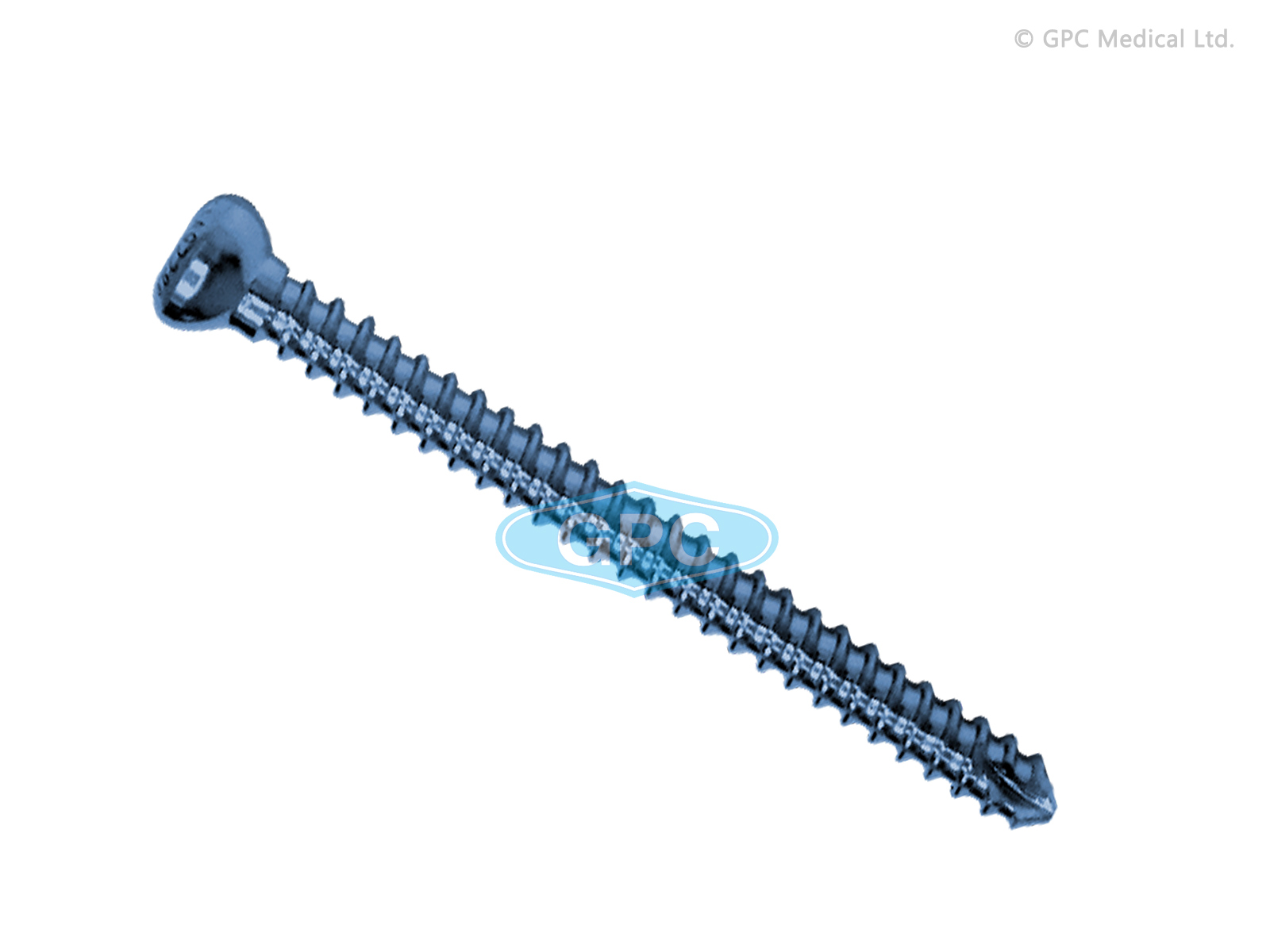 Vis corticale autotaraudeuse 4,5 mm, hexagonale creuse