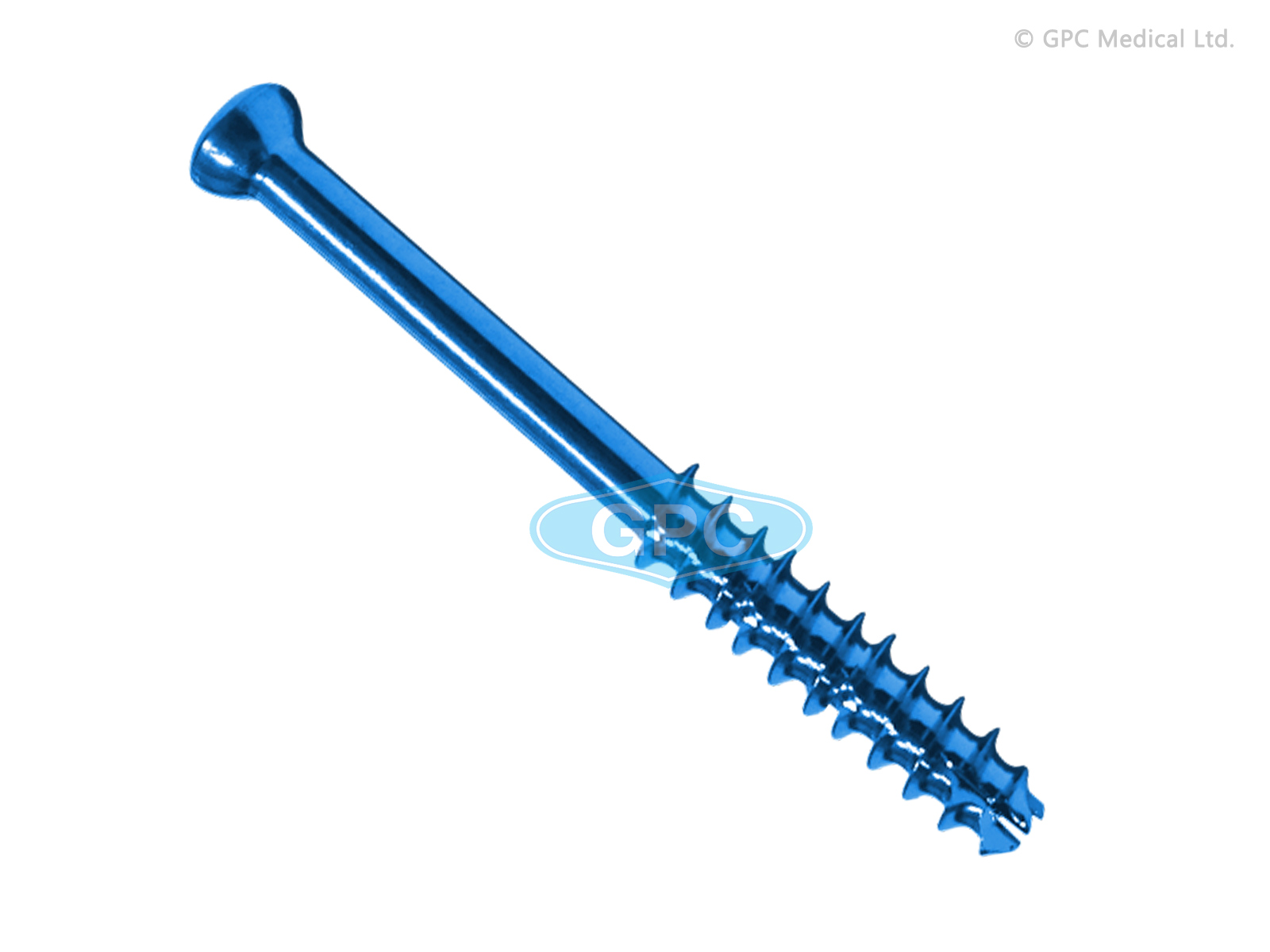 Vis à os spongieux autoperçeuse canulée 7,0 mm, hexagonale creuse