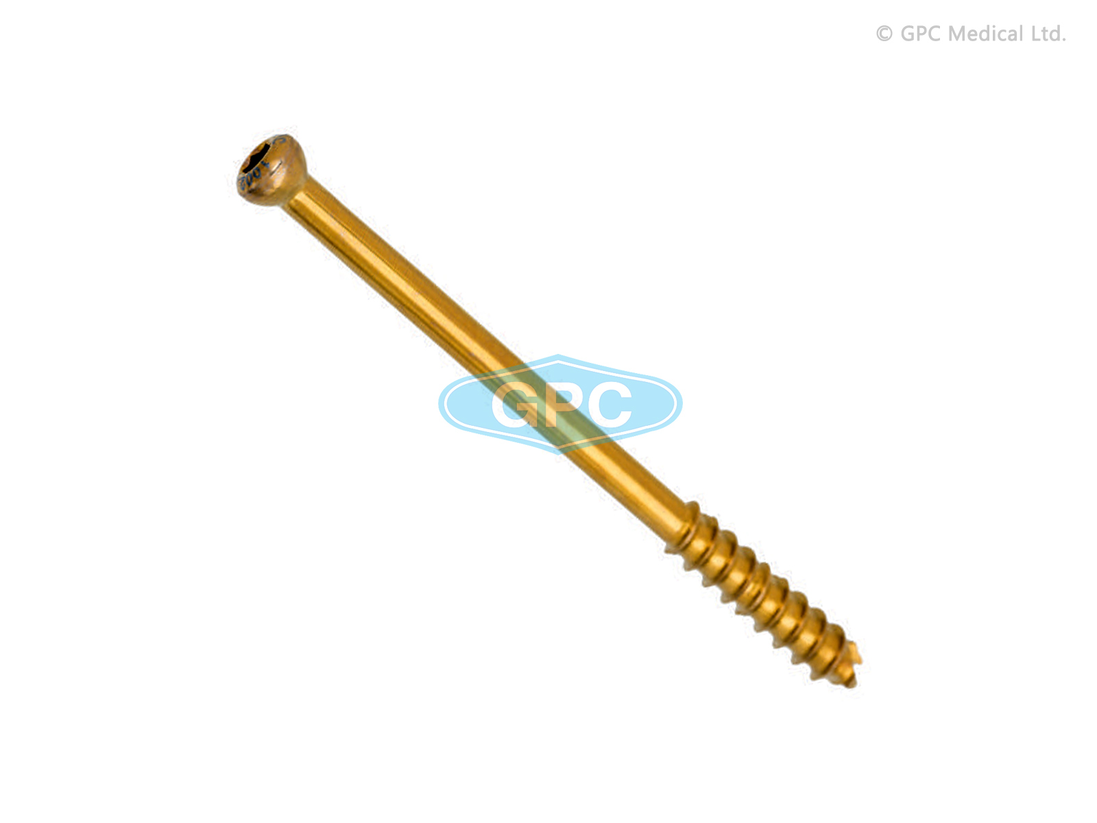 Vis à os spongieux canulée 7,3 mm, hexagonale creuse